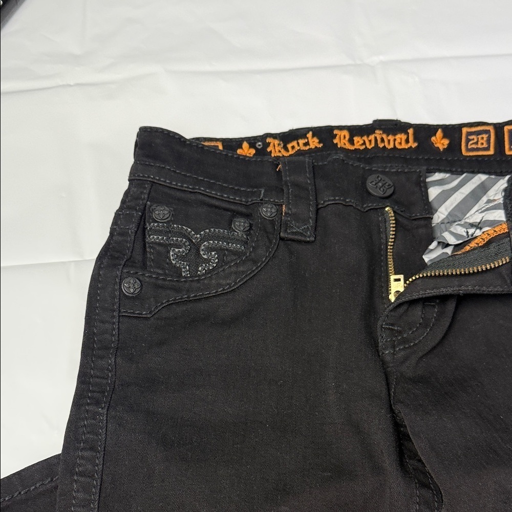 Rock Revival Black Slim Straight Jeans - Picture 3 of 5